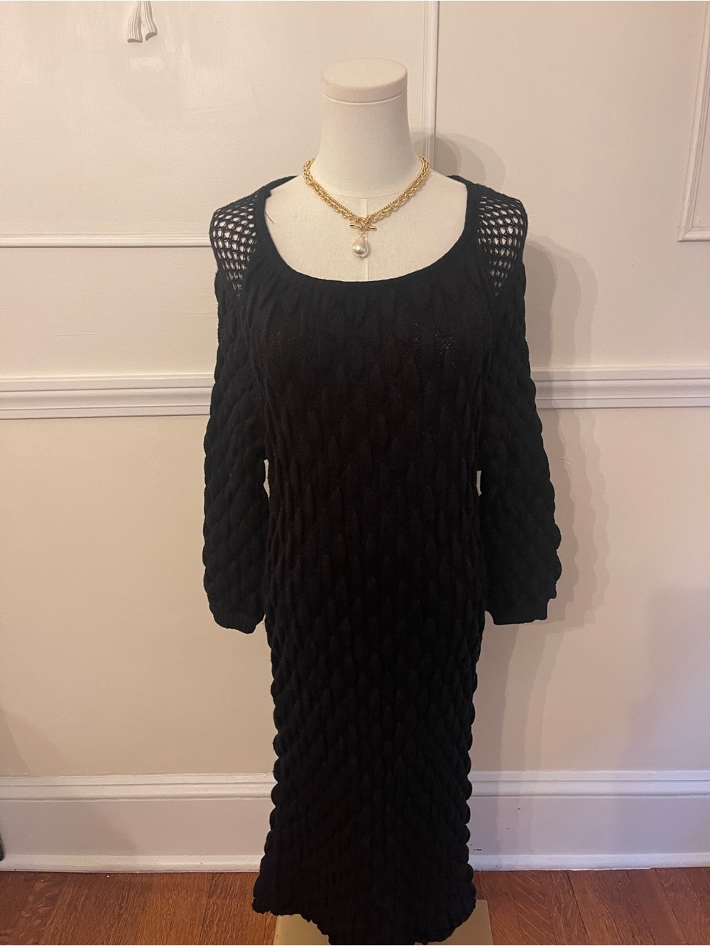 La Perla Black Midi Dress